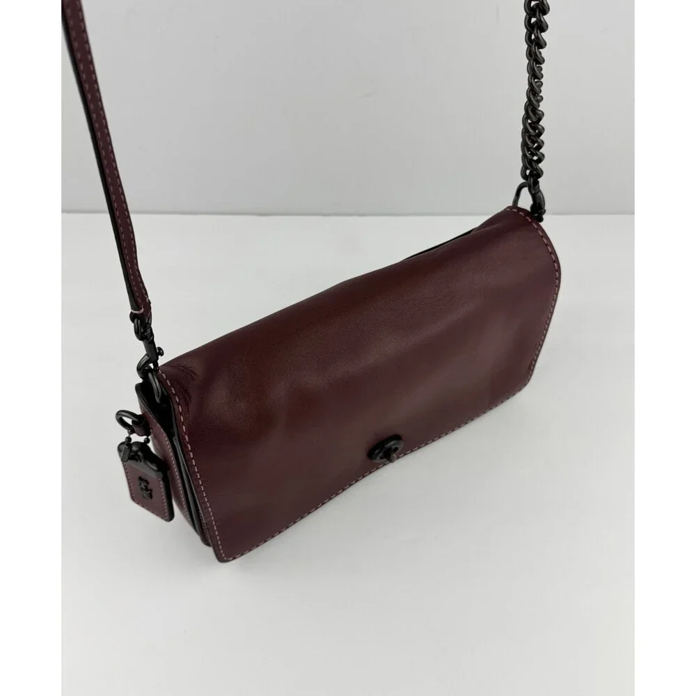 COACH 1941 Dinky Bag 2Way Clutch Crossbody Oxblood Burgundy